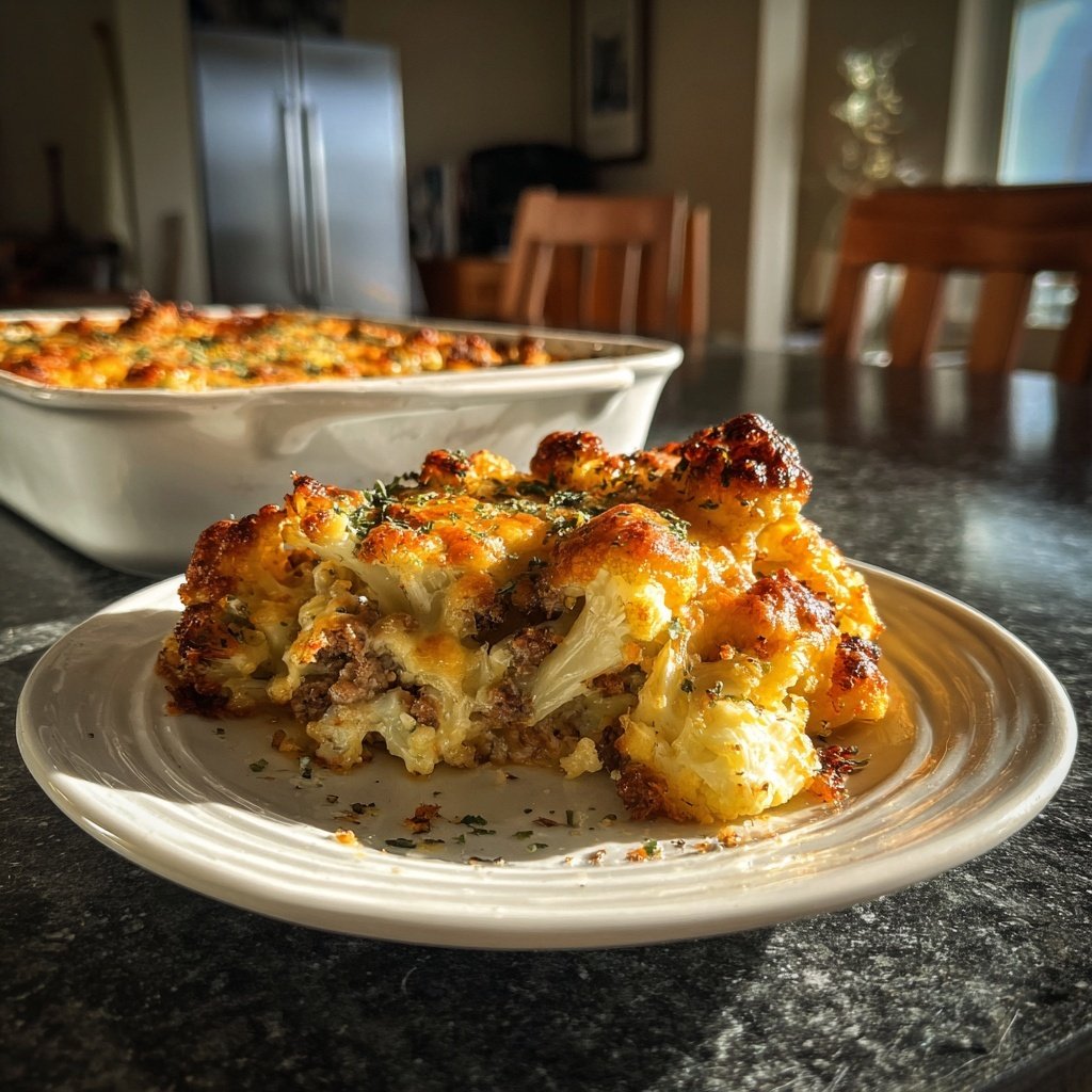 Blumenkohl Hackfleisch Auflauf