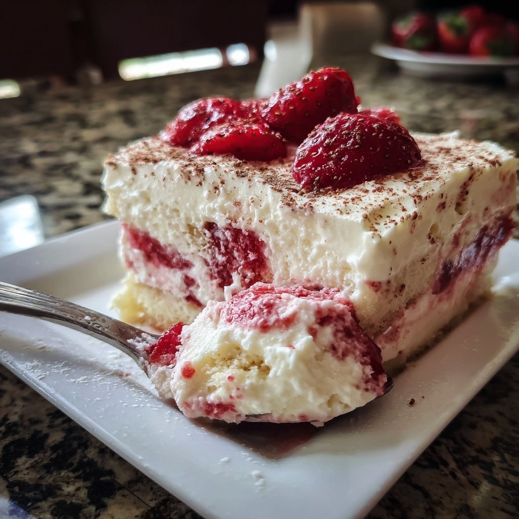 Erdbeer Grieß Dessert Warm