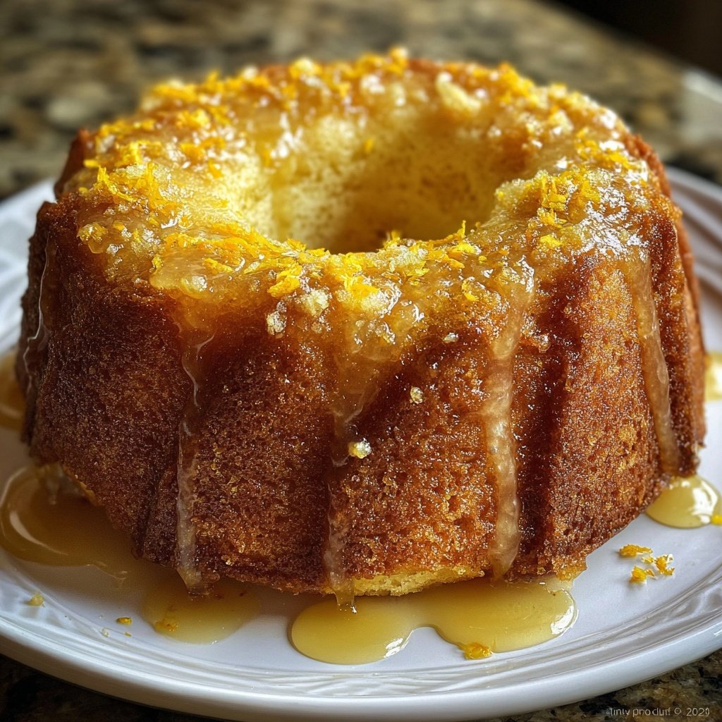 Zitronenkuchen mit Honig