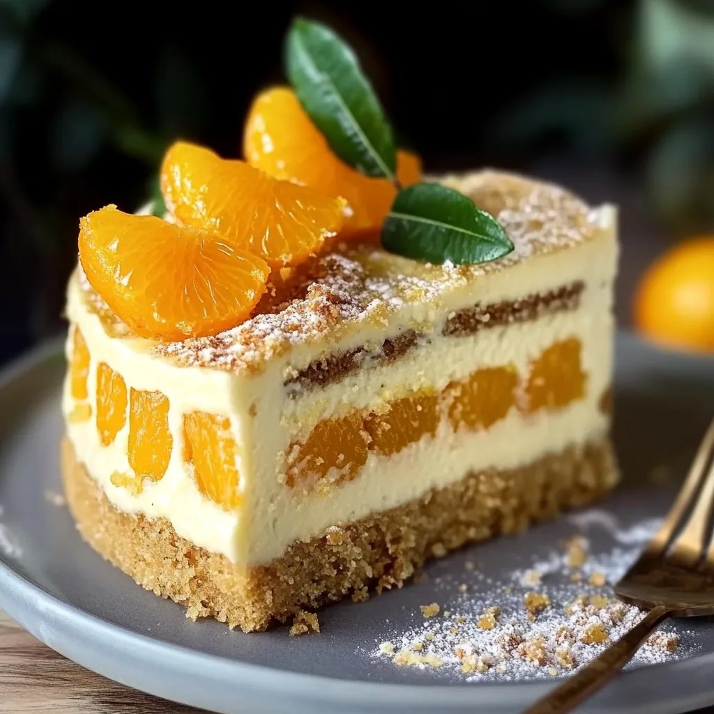 Spekulatius Torte mit Mandarinen