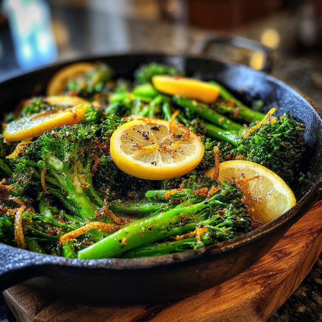 Brokkoli Pfanne Mit Zitronenschale