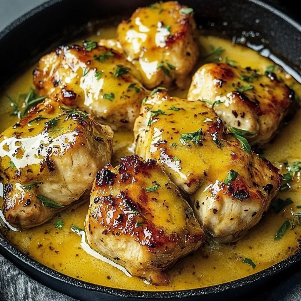 Schnelles Honig Senf Hähnchen mit Reis