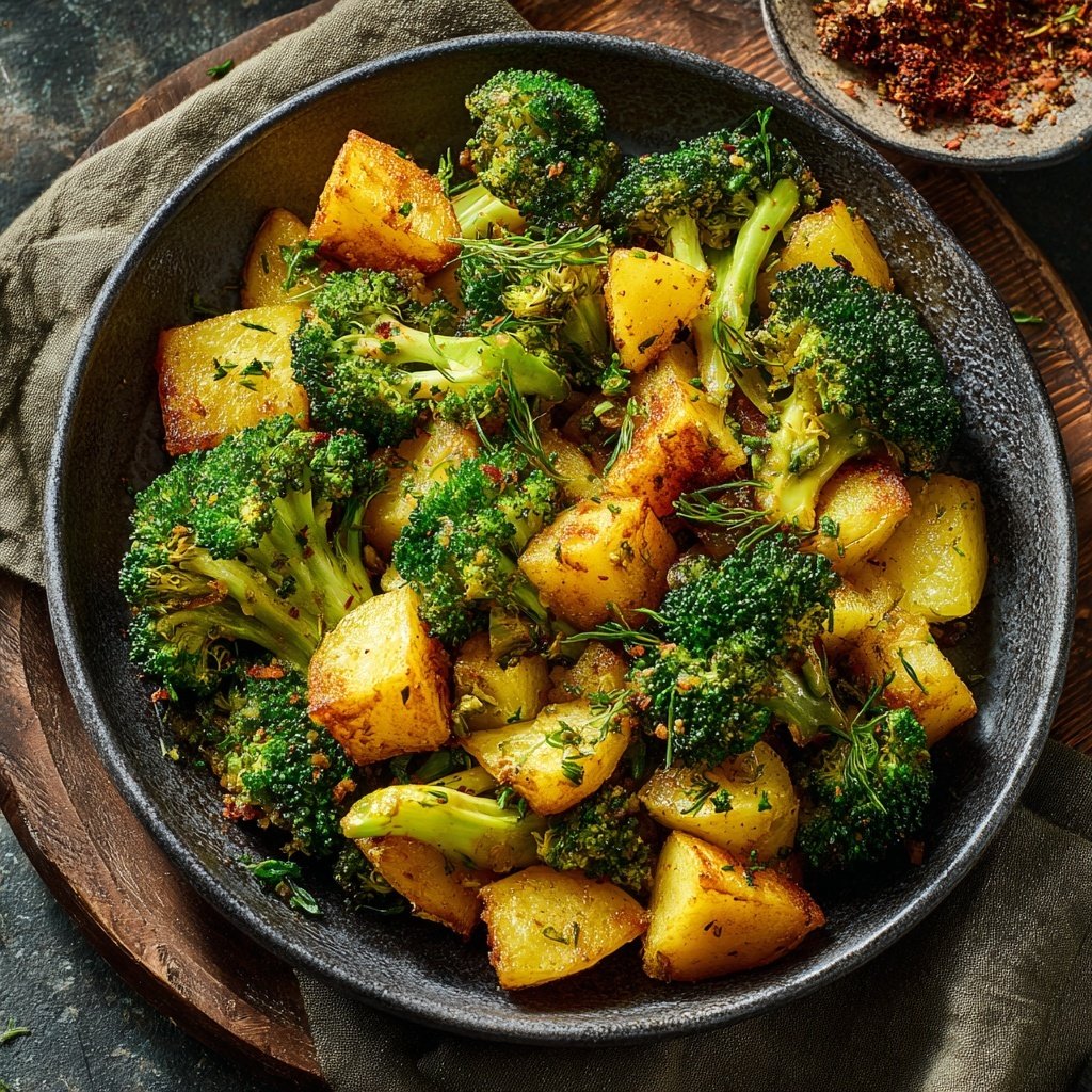 Brokkoli Kartoffel Pfanne Mit Kräutern