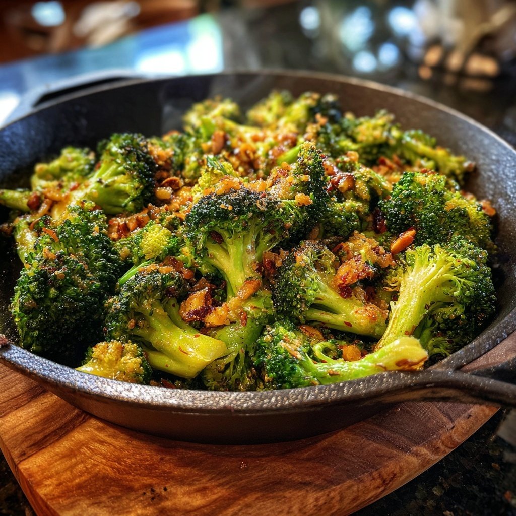 Brokkoli Mandel Pfanne