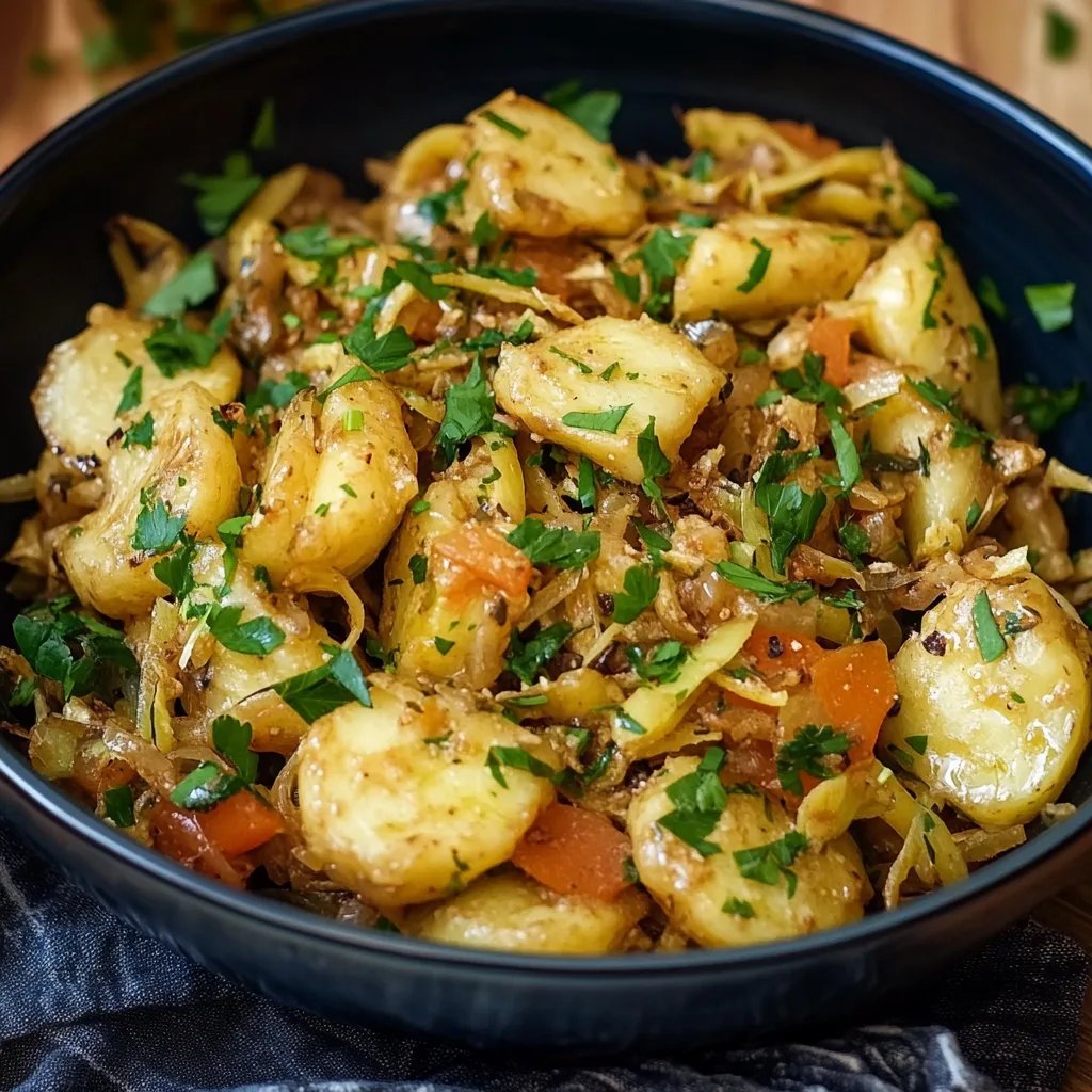 Bratnudeln mit Spitzkohl und Möhren