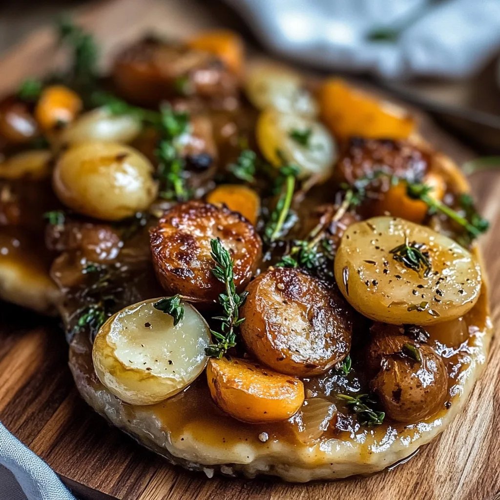 Deftiger Rosenkohleintopf mit würzigen Hackbällchen und Gemüse