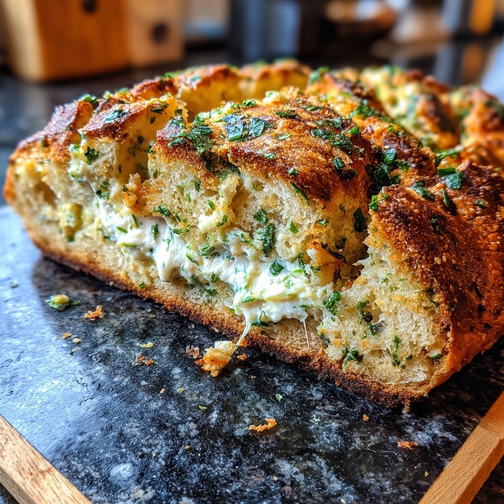 Zupfbrot Mit Schmand Dip