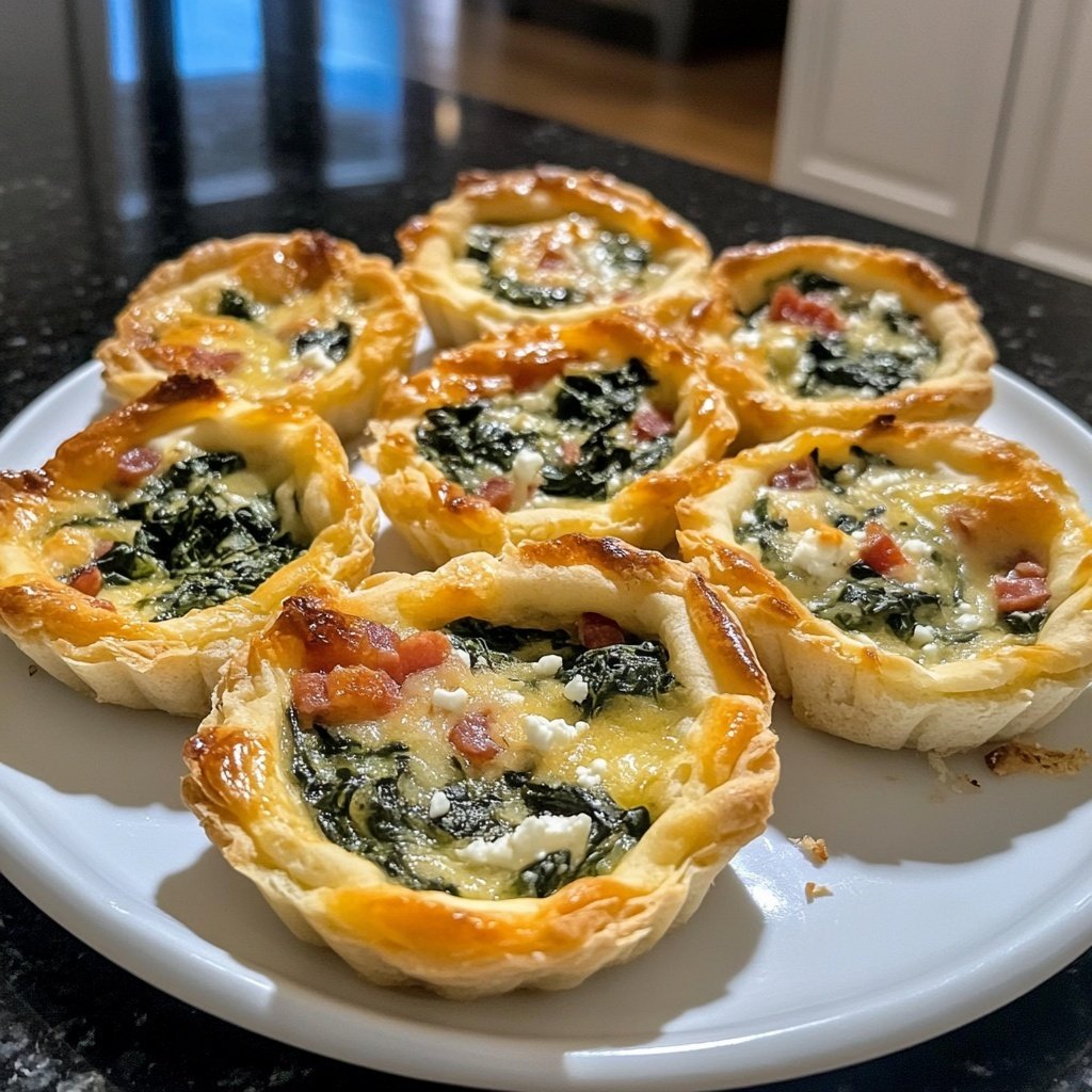 Mini-Quiche mit drei Füllungen